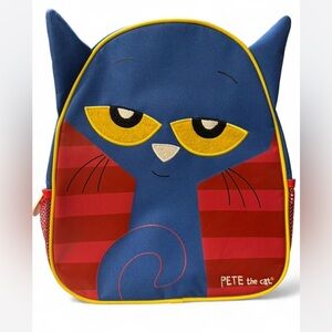 Pete The Cat Character Kid's Backpack Red
Blue Yellow EUC